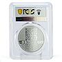 Ukraine 10 hryvnias 30 Years of Independence Flower PR69 PCGS silver coin 2021