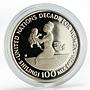 Tanzania 100 shilingi United Decade for Women proof silver coin 1984