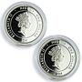 Niue set of 2 coins Colosseum Citius and Fortius proof colored silver 2014
