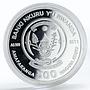 Rwanda set 2 coins Year of the Rabbit colored proof silver 2011