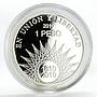 Argentina 1 peso Pucara de Tilcara proof silver coin 2010