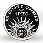 Argentina 1 peso Pucara de Tilcara proof silver coin 2010