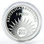 Argentina 1 peso Rally Dakar Argetina-Chile proof silver coin 2010