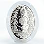Ghana 5 cedis Rococo proof silver coin 2014