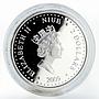 Niue 2 dollars Christmas Geese a Laying proof silver coin 2009