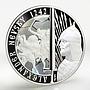 Niue 1 dollar Alexander Nevsky proof silver coin 2012