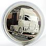 Tuvalu 1 dollar Trucks Gigamax colored silver coin 2010