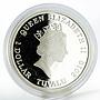 Tuvalu 1 dollar Trucks Gigamax colored silver coin 2010