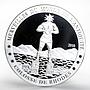 Ivory Coast 1500 francs Ancient Wonder Colossus of Rhodes proof silver coin 2010