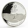 France 20 euro Stanislav Leshchinsky Monument proof silver coin 2007