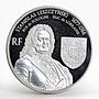 France 20 euro Stanislav Leshchinsky Monument proof silver coin 2007