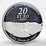 France 20 euro Stanislav Leshchinsky Monument proof silver coin 2007