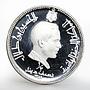 Jordan 1/2 dinar Al Harraneh Palace Hussein proof silver coin 1969