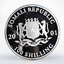 Somalia set of 2 coins 3333 Years of Accession Tutanchamon proof silver 2001