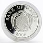 Nauru 10 dollars France Le Mont Saint Michel silver gilded coin 2006