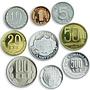 Romania set of 9 coins National bank proof 2000