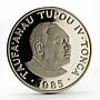 Tonga 50 seniti Rolls Royce cars proof copper-nickel coin 1985