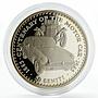 Tonga 50 seniti MGB GT and MG TA cars proof copper-nickel coin 1985