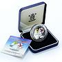 Bermuda 5 dollars Fitted Dinghy Racing ship proof silver coin 2003