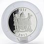 Fiji 25 dollars 2014 FIFA World cup Brazil football malachite proof silver 2013