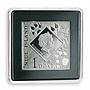 Niue 1 dollar Series Oddities of Nature Pronghorn silver rectangular coin 2010