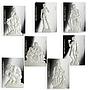 Niue 10 dollar set of 7 coins Michelangelo's Sculpture silver coin 2014