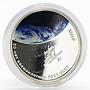 Mongolia 500 togrog Soviet Space Exploration Mir colored silver coin 2007