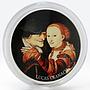 Cameroon 500 francs Unequal Couple Lucas Cranach colored proof silver coin 2017