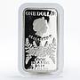 Cook Islands 1 dollar Taurus Bull colored proof silver coin 2014
