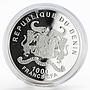 Benin 1000 francs Year of the Horse colored proof silver coin 2014