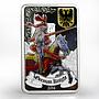Benin 1000 francs German Knight colored proof silver coin 2014