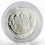 Turkmenistan 50 manat 20th Anniversary Idependence Ashgabat silver coin 2011