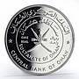 Oman 1 rial Qaboos Bait Al Falaj Fort proof silver coin 1995