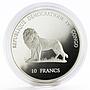 Congo 10 francs Henry Navigator Explorer of Africa proof silver coin 1999