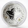 Lebanon 5 livres Zodiac Signs Taurus colored proof silver coin 2013