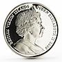 British Virgin Islands 10 dollars China Olympic series Rowing silver coin 2008