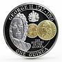 Tristan da Cunha 1 guinea The History of the Guinea George II silver coin 2013