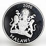 Malawi 5 kwacha Journey to Africa series Kilimanjaro Bird proof silver coin 2006