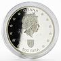 Ghana 500 sika World Championship of Football Dortmund Stadium silver coin 2006