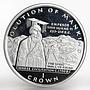 Gibraltar 1 crown Evolution of Mankind Chinese Civilization silver coin 1997