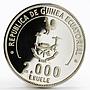 Equatorial Guinea 2000 ekuele FIFA World Cup Argentina proof silver coin 1979