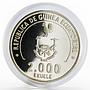 Equatorial Guinea 2000 ekuele FIFA World Cup Argentina proof silver coin 1979
