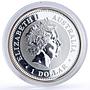 Australia 1 dollar Lunar Calendar series I Year of the Snake silver coin 2001