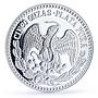 Mexico 5 oz Declaration of Independence 1810 Libertad silver medal coin No Date
