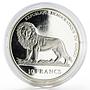 Congo 10 francs Pope Jonh Paul II Visits Switzerland proof silver coin 2004