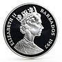 Barbados 10 dollars Sydney Olympic Games series Sailing proof silver coin 1992