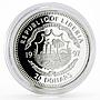 Liberia 20 dollars lady Diana series Loving Mother proof silver coin 1997
