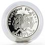 Benin 1000 francs Walther von der Vogelweide proof silver coin 2005