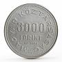 Hungary 3000 forint Centennial of Birth of Margit Kovacs silver coin 2002