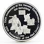Suriname 100 guilders 125th Anniversary Red Cross proof silver coin 1991